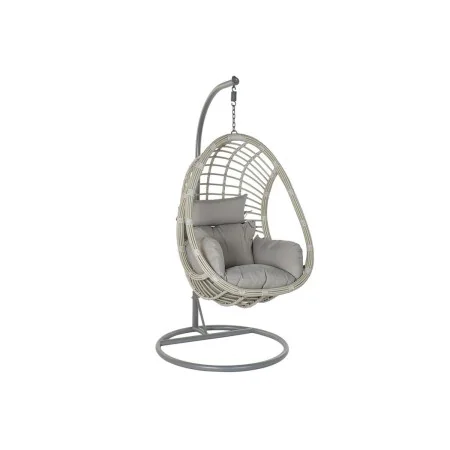 Sedia da giardino sospesa DKD Home Decor Grigio Multicolore Alluminio rattan sintetico 90 x 70 x 110 cm di DKD Home Decor, Po...