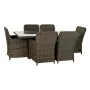 Conjunto de mesa com 6 cadeiras DKD Home Decor 94 cm 200 x 100 x 75 cm (7 pcs) de DKD Home Decor, Conjuntos de mobiliário de ...