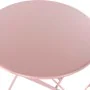 Ensemble Table + 2 Chaises DKD Home Decor MB-177410 Rose 60 x 60 x 75 cm (3 pcs) de DKD Home Decor, Salons de jardin - Réf : ...