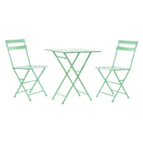 Ensemble Table + 2 Chaises DKD Home Decor MB-177411 60 x 60 x 75 cm (3 pcs) de DKD Home Decor, Salons de jardin - Réf : S3012...