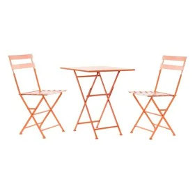 Conjunto de Mesa con 2 Sillas DKD Home Decor MB-177412 Coral 60 x 60 x 75 cm (3 pcs) de DKD Home Decor, Conjuntos de muebles ...