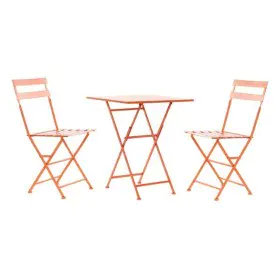 Conjunto de Mesa con 2 Sillas DKD Home Decor MB-177412 Coral 60 x 60 x 75 cm (3 pcs) de DKD Home Decor, Conjuntos de muebles ...