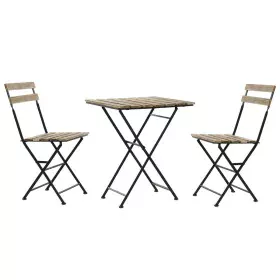 Conjunto de mesa com cadeiras DKD Home Decor 60 x 60 x 74 cm (3 pcs) de DKD Home Decor, Conjuntos de mobiliário de jardim - R...