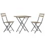 Conjunto de mesa com cadeiras DKD Home Decor 60 x 60 x 74 cm (3 pcs) de DKD Home Decor, Conjuntos de mobiliário de jardim - R...