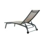 Sun-lounger DKD Home Decor With wheels Grey PVC Aluminium (187,5 x 64 x 97 cm) by DKD Home Decor, Sunloungers - Ref: S3012898...