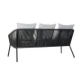 Conjunto de sofá e mesa DKD Home Decor MB-179039 Cinzento Jardim Poliéster Corda Alumínio (151,5 x 72 x 70 cm) (4 pcs) de DKD...