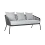 Sofa and table set DKD Home Decor MB-179039 Grey Garden Polyester Rope Aluminium (151,5 x 72 x 70 cm) (4 pcs) by DKD Home Dec...