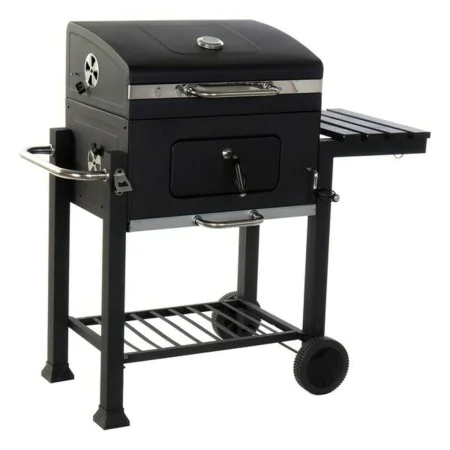 Barbecue a Carbone con Coperchio e Ruote DKD Home Decor Nero Metallo Acciaio 140 x 60 x 108 cm (140 x 60 x 108 cm) di DKD Hom...