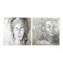 Pintura DKD Home Decor CU-179192 100 x 3,8 x 100 cm Buda Oriental (2 Unidades) de DKD Home Decor, Impressões sobre tela - Ref...