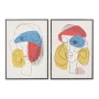 Pintura DKD Home Decor Abstrato 53 x 4,5 x 73 cm Moderno (2 Unidades) de DKD Home Decor, Impressões sobre tela - Ref: S301367...