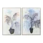 Pintura DKD Home Decor Planta 83 x 4,5 x 123 cm Escandinavo (2 Unidades) de DKD Home Decor, Impressões sobre tela - Ref: S301...