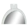 Wall mirror DKD Home Decor White Pink Metal Crystal 22 x 1,5 x 40 cm (2 Units) by DKD Home Decor, Wall-Mounted Mirrors - Ref:...