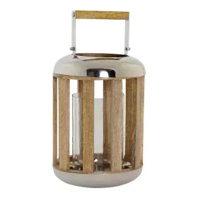 Lantern DKD Home Decor Silver Wood Metal (22 x 22 x 32 cm) by DKD Home Decor, Candelabras and candle holders - Ref: S3014036,...