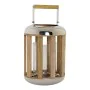 Lantern DKD Home Decor Silver Wood Metal (22 x 22 x 32 cm) by DKD Home Decor, Candelabras and candle holders - Ref: S3014036,...