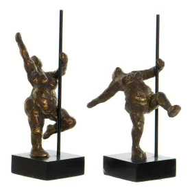 Decorative Figure DKD Home Decor 20 x 10 x 31 cm Golden Aluminium Mango wood Ballet Dancer Modern by DKD Home Decor, Collecta...