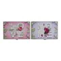 Tampas DKD Home Decor 8424001797189 Contador Madeira Madeira MDF Cor de Rosa Lilás 2 Unidades 46 x 6 x 32 cm de DKD Home Deco...