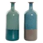 Vase DKD Home Decor Blue Green Metal Porcelain 30 x 40 cm 11 x 11 x 30 cm (2 Units) by DKD Home Decor, Vases - Ref: S3014415,...