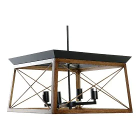 Suspension DKD Home Decor Marron Noir Bois Métal 220 V 50 W (50 x 50 x 130 cm) de DKD Home Decor, Suspensions - Réf : S301461...