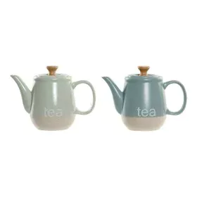 Teapot DKD Home Decor 8424001793235 Blue Green Stoneware 1 L 22,5 x 12 x 16,5 cm (2 Units) by DKD Home Decor, Hot Tea Machine...