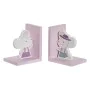 Bookend DKD Home Decor LD-173251 12,5 x 9,5 x 14,5 cm Mouse Children's MDF Wood (2 Units) by DKD Home Decor, Bookends - Ref: ...