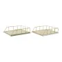 Jeu de plateaux organisateurs DKD Home Decor Vert polypropylène Bois MDF 28,5 x 36 x 9 cm (2 Unités) (1 Unité) de DKD Home De...