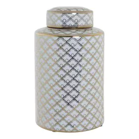 Vase DKD Home Decor 18 x 18 x 30,5 cm Porcelaine Doré Blanc de DKD Home Decor, Vases - Réf : S3015248, Prix : 49,60 €, Remise...