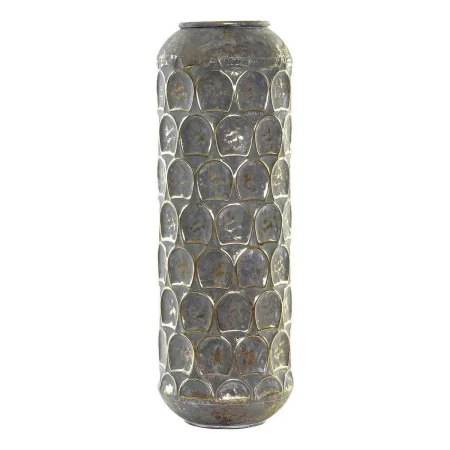 Jarrón DKD Home Decor Acabado envejecido Gris Dorado Metal Oriental 19 x 19 x 47 cm de DKD Home Decor, Jarrones - Ref: S30152...