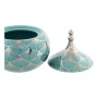 Boîte à bijoux DKD Home Decor Porcelaine Turquoise 14 x 14 x 17 cm de DKD Home Decor, Organiseurs de bijoux - Réf : S3015275,...