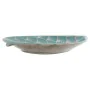 Centro de Mesa DKD Home Decor 27,5 x 16 x 3 cm Turquesa Oriental Cromado Hoja de planta de DKD Home Decor, Adornos - Ref: S30...