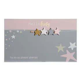 Cuadro Portafotos con Pinzas DKD Home Decor Hello Lovely Madera MDF Estrellas 40 x 1 x 24 cm de DKD Home Decor, Marcos de fot...