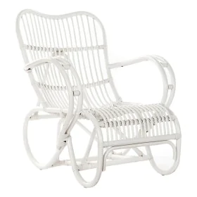 Armchair DKD Home Decor 75 x 85 x 85 cm White Rattan by DKD Home Decor, Chair and sofa accessories - Ref: S3015624, Price: 23...