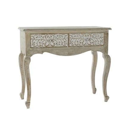 Console DKD Home Decor Blanc Multicouleur Bois Bois de manguier 92 x 42 x 81 cm de DKD Home Decor, Tables - Réf : S3015626, P...