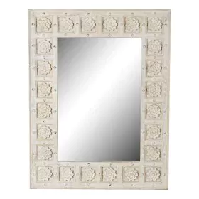 Espelho de parede DKD Home Decor Branco Madeira de mangueira Decapé (93,5 x 4,7 x 120,3 cm) de DKD Home Decor, Espelhos de pa...