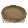 Mesa de apoio DKD Home Decor 50 x 50 x 58 cm Abeto Natural Branco Madeira MDF de DKD Home Decor, Jogos de móveis - Ref: S3015...