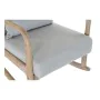 Poltrona DKD Home Decor MB-179429 Grigio Naturale Grigio chiaro Legno d'albero della gomma Sixties 66 x 88 x 78 cm di DKD Hom...