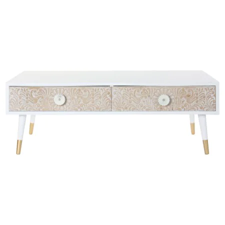 Meubles de télévision DKD Home Decor Blanc Sapin Marron Clair (120 x 65 x 42 cm) de DKD Home Decor, Tables et supports de tél...