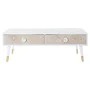 Meubles de télévision DKD Home Decor Blanc Sapin Marron Clair (120 x 65 x 42 cm) de DKD Home Decor, Tables et supports de tél...