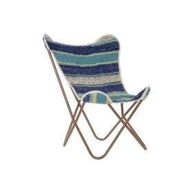 Siège DKD Home Decor Multicouleur Blue marine Fer 74 x 65 x 90 cm de DKD Home Decor, Chaises - Réf : S3015923, Prix : 111,76 ...