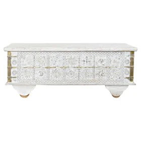 Beistelltisch DKD Home Decor MB-182010 Weiß Gold Metall Mango-Holz 115 x 60 x 45 cm von DKD Home Decor, Tische - Ref: S301594...