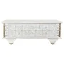 Mesa de apoio DKD Home Decor MB-182010 Branco Dourado Metal Madeira de mangueira 115 x 60 x 45 cm de DKD Home Decor, Jogos de...