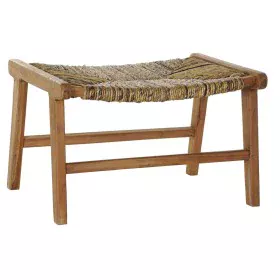 Hocker DKD Home Decor 65 x 47 x 40 cm natürlich Teakholz Kunststoff Hellbraun von DKD Home Decor, Stühle - Ref: S3015965, Pre...