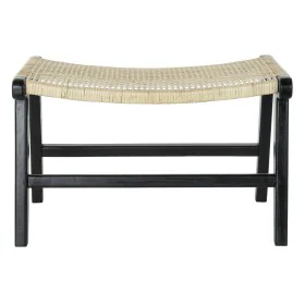 Banquette DKD Home Decor 8424001823192 65 x 47 x 40 cm Naturel Teck Noir de DKD Home Decor, Chaises - Réf : S3015968, Prix : ...