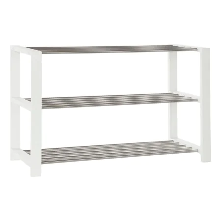 Shoe Rack DKD Home Decor 8424001835041 White Multicolour Silver Wood Metal 80 x 30 x 50 cm by DKD Home Decor, Shoe organisers...