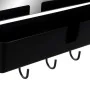 Perchero de Pared DKD Home Decor Negro Metal Loft 40 x 9 x 72 cm (1 unidad) de DKD Home Decor, Percheros de pared - Ref: S301...