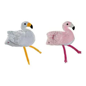 Peluche DKD Home Decor Bianco Rosa Per bambini Fenicottero rosa 34 x 25 x 27 cm (2 Unità) di DKD Home Decor, Animali e pupazz...