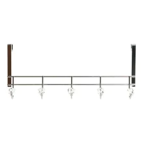 Door Coat Rack DKD Home Decor 8424001835256 Transparent Silver Metal 47 x 10 x 22 cm by DKD Home Decor, Coat Racks - Ref: S30...