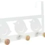 Door Coat Rack DKD Home Decor 8424001835553 Birds White Black Metal MDF Wood 28,5 x 9,5 x 16 cm (2 Units) by DKD Home Decor, ...