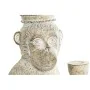 Figurine Décorative DKD Home Decor 16 x 15 x 30 cm Blanc Résine Singe Tropical Décapé de DKD Home Decor, Pièces de collection...