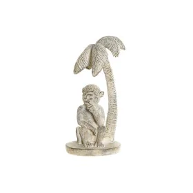 Figura Decorativa DKD Home Decor 8424001749805 15 x 12 x 29 cm Branco Resina Macaco Tropical Decapé de DKD Home Decor, Coleci...