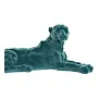 Figura Decorativa DKD Home Decor Verde Cor de Rosa Resina Flocado Leão 26,5 x 9 x 11 cm de DKD Home Decor, Colecionáveis - Re...